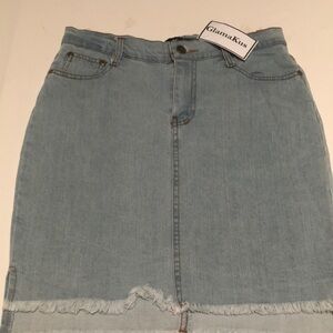 Light blue denim skirt . Small